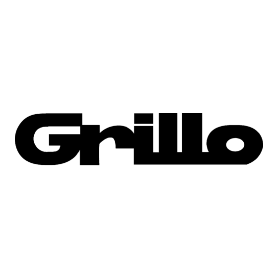 Grillo G84 Manuel D'emploi Et D'entretien