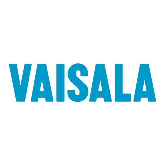 Vaisala HMW90 Serie Guide Rapide