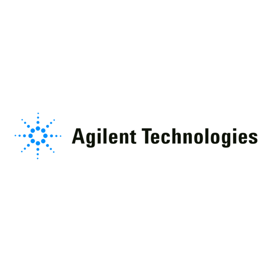 Agilent Technologies 1200 Serie Manuel D'utilisation