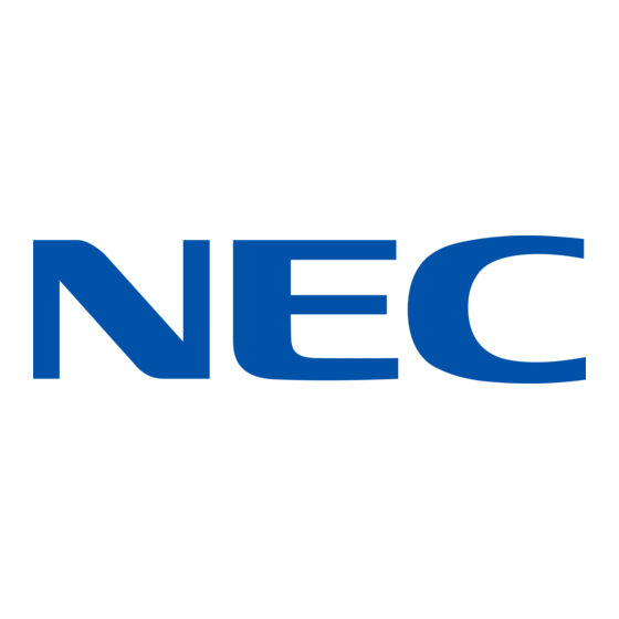 NEC MultiSync LCD8205 Manuel D'installation