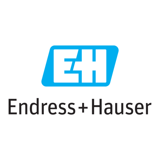 Endress+Hauser Micropilot FMR56 Instructions Condensées