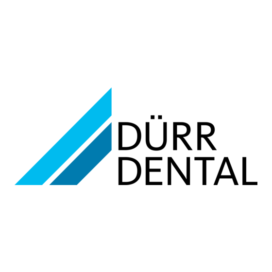 Durr Dental Duo Tandem Notice De Montage Et D'utilisation