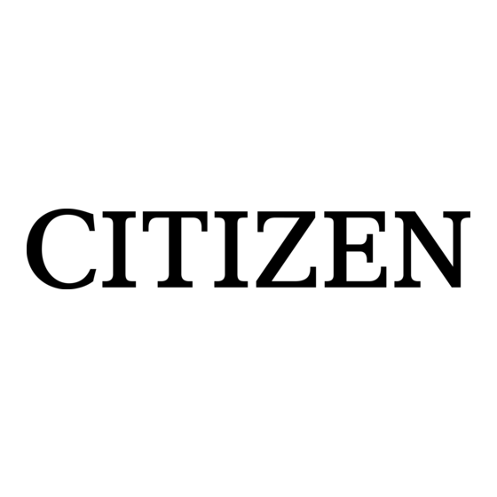 Citizen CT-S801 Type II Mode D'emploi