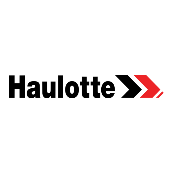 Haulotte Group H12SX Instructions D'utilisation Et De Maintenance