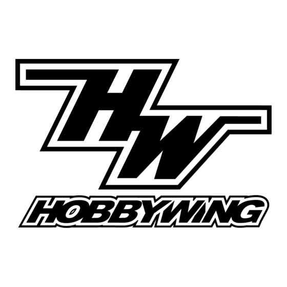 Hobbywing HW-SM805DUL-20130416 Mode D'emploi