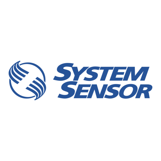 System Sensor 2151A Notice D'installation Et D'entretien