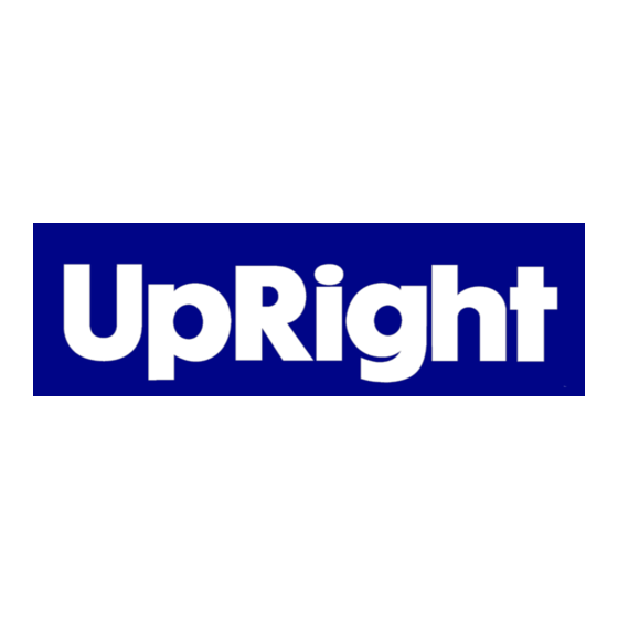 Upright X26 Ultra Narrow Guide De L'opérateur