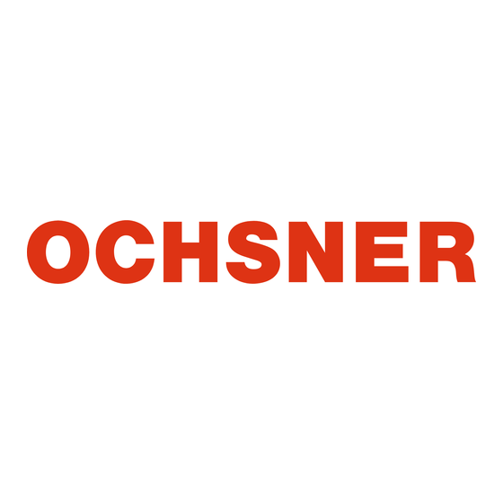 Ochsner EUROPA 300 L Instructions D'utilisation Et D'installation