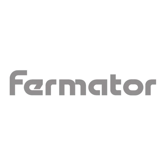 Fermator ROBUSTA PM Manuel De Montage