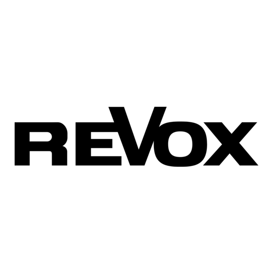 Revox A78 Instructions De Service