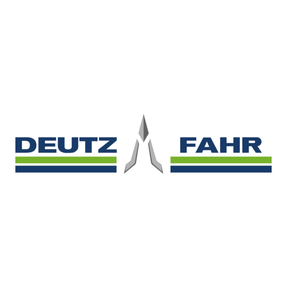 DEUTZ-FAHR AGROPLUS 75 Manuel D'atelier