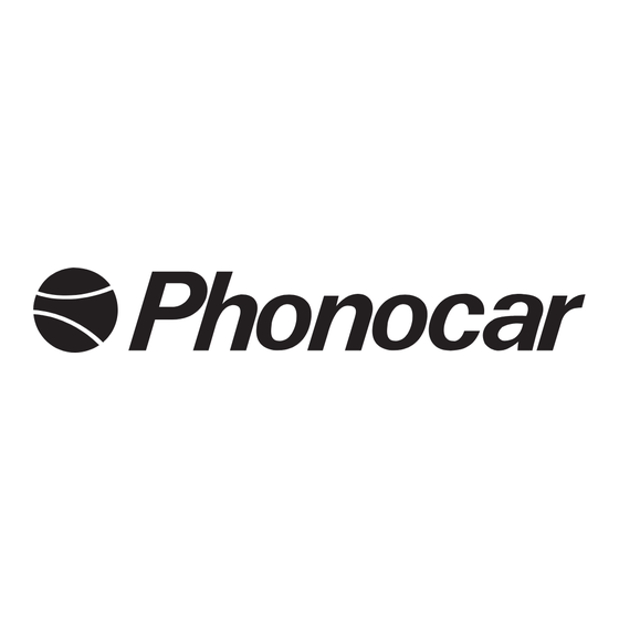 Phonocar VM 098 Notice De Montage Et D'emploi