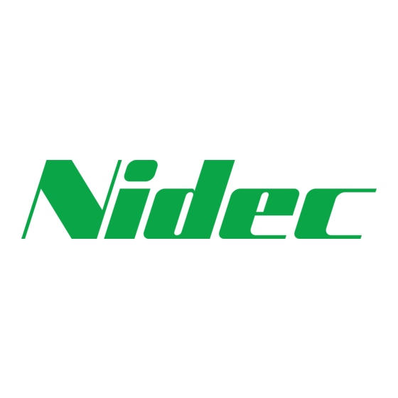 Nidec MDX-I/O LITE Installation Et Mise En Service