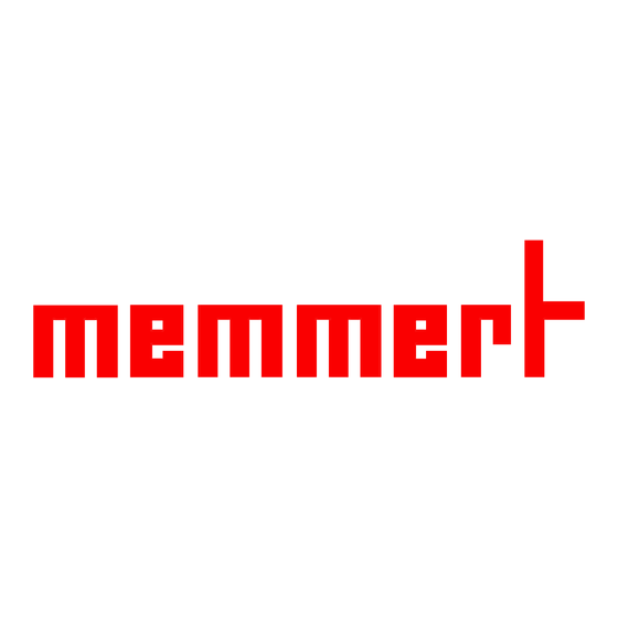 Memmert HPP 30 Mode D'emploi