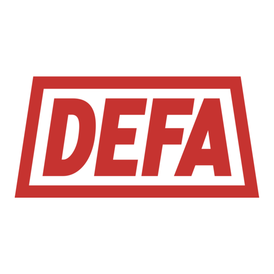 DEFA WorkshopCharger 125A Manuel Utilisateur