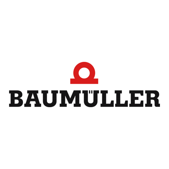 Baumuller BUM 62 T Mode D'emploi