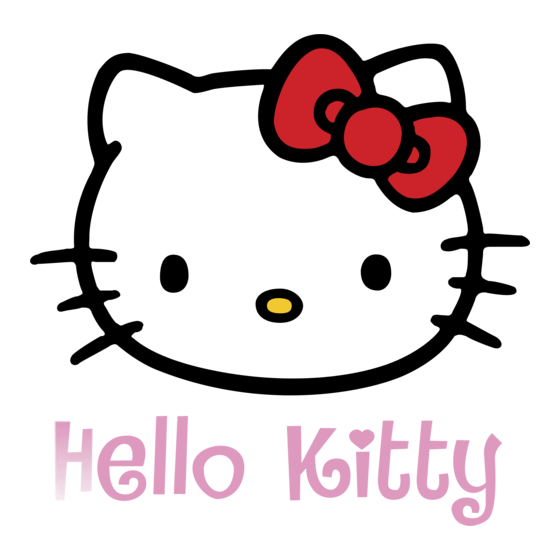 Hello Kitty KT2064P Manuel De L'utilisateur