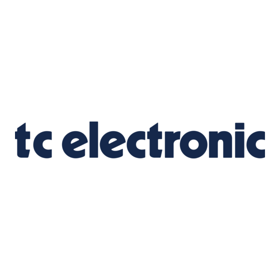 TC Electronic BC208 Guide De Démarrage Rapide