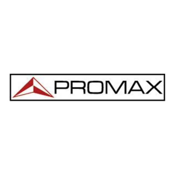 Promax GV-998 Manuel D'utilisation