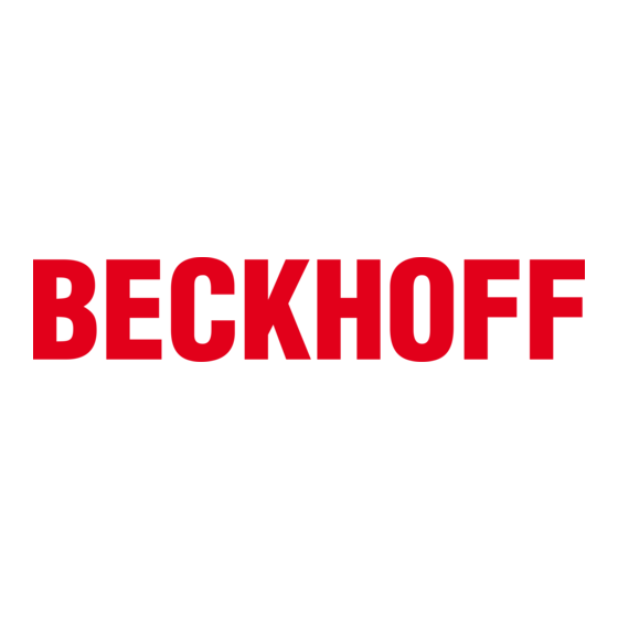 Beckhoff AX2000 Instructions De Montage, D'installation Et D'emploi