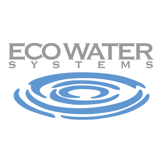 EcoWater 4500 Série Manuel D'utilisation