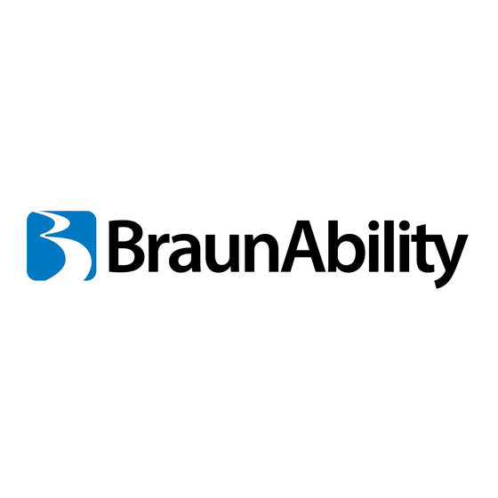 BraunAbility Turny Low Vehicle Instructions D'utilisation