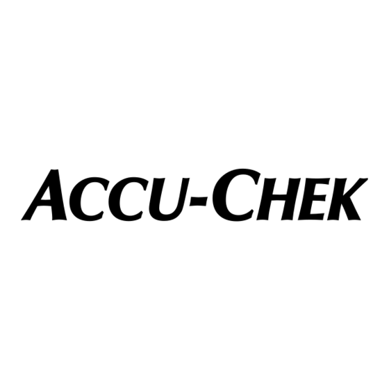Accu-Chek Performa Manuel D'utilisation