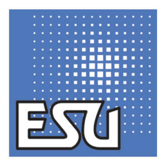 Esu EHG 388 Mode D'emploi