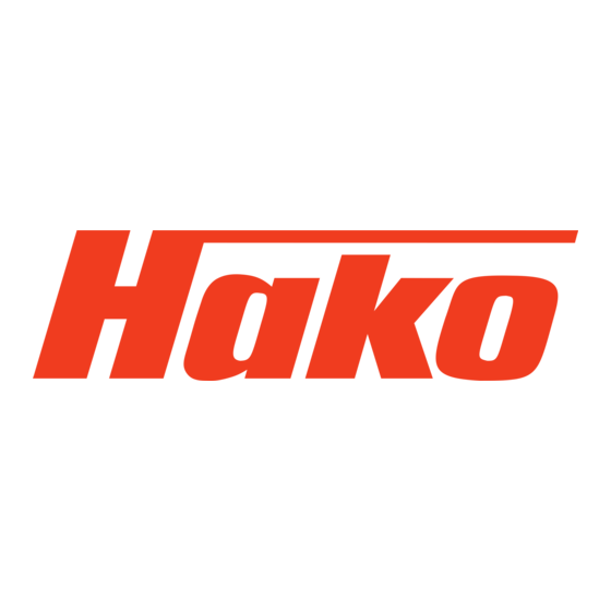 HAKO Hakomatic B30 Mode D'emploi