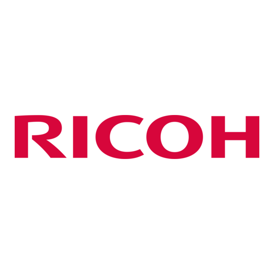 Ricoh Pro C7200 Traduction Des Instructions Originales