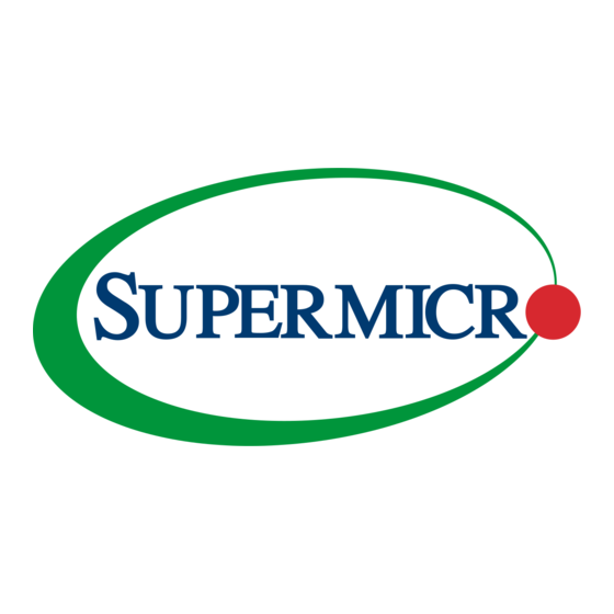 Supermicro SC101iF Chassis Mode D'emploi