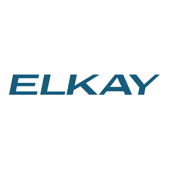 Elkay EFA141G Serie Manuel D'installation/Entretien/Utilisation