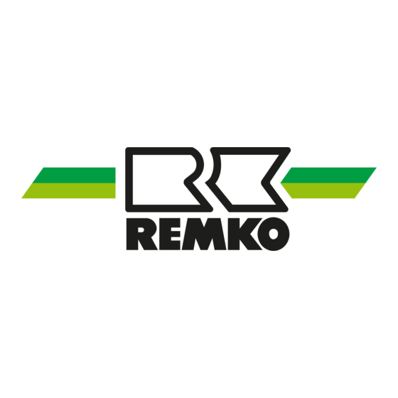 REMKO RVS H Serie Manuel De Commande