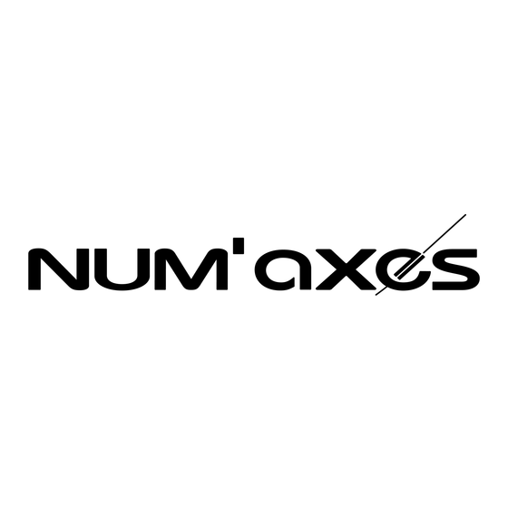 Num'axes Canicom 800 Mode D'emploi