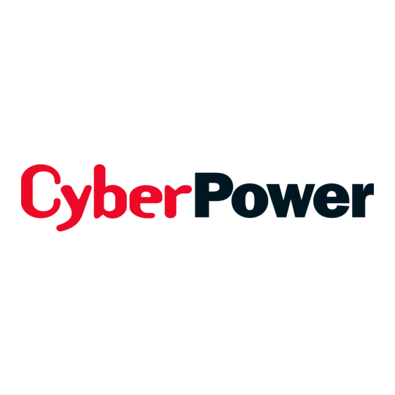 CyberPower NITRAM BCA Série Manuel D'installation
