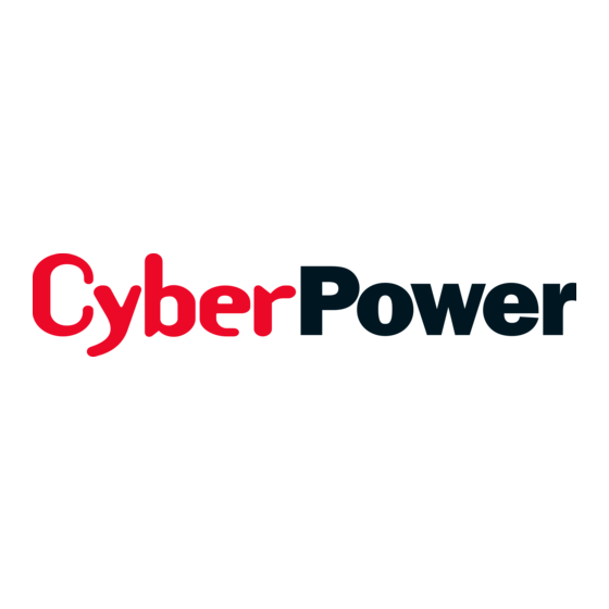 CyberPower PR2200ELCDSL Manuel D'utilisation