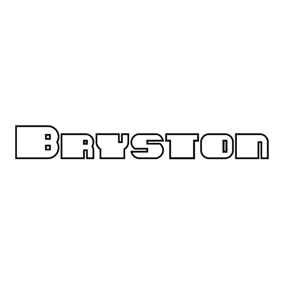 Bryston TCI MINI Guide D'installation Rapide