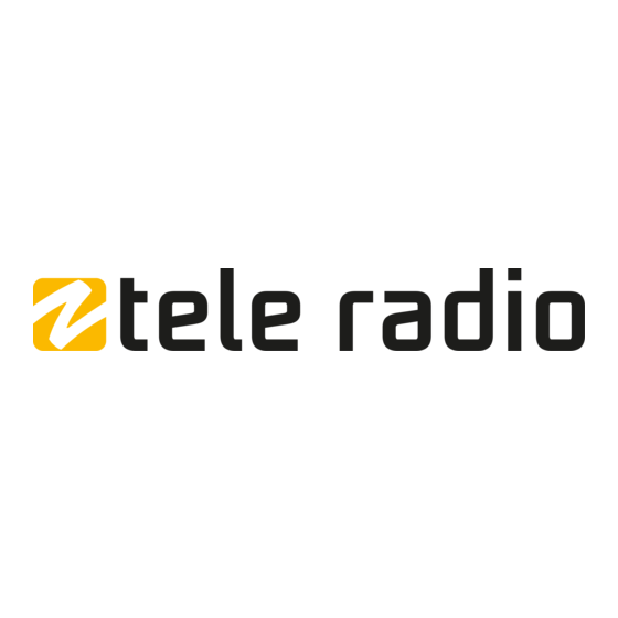 Tele Radio Panther Serie Manuel D'installation
