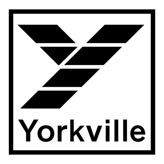 YORKVILLE TVM10 Guide Rapide