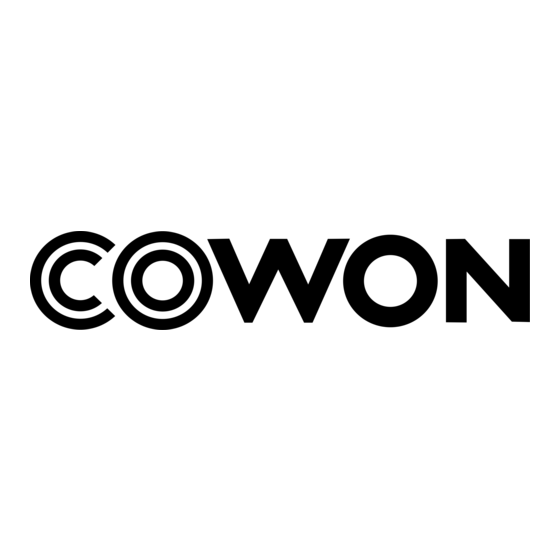 Cowon J3 Manuel D'instructions