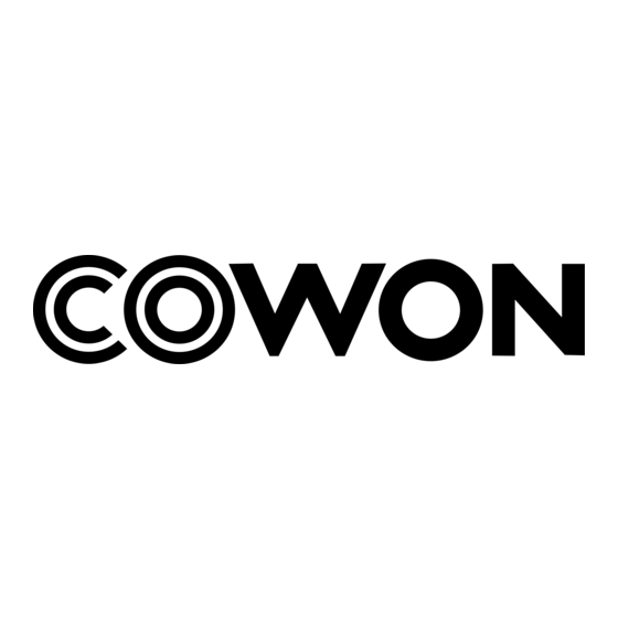 Cowon C2 Manuel D'instructions