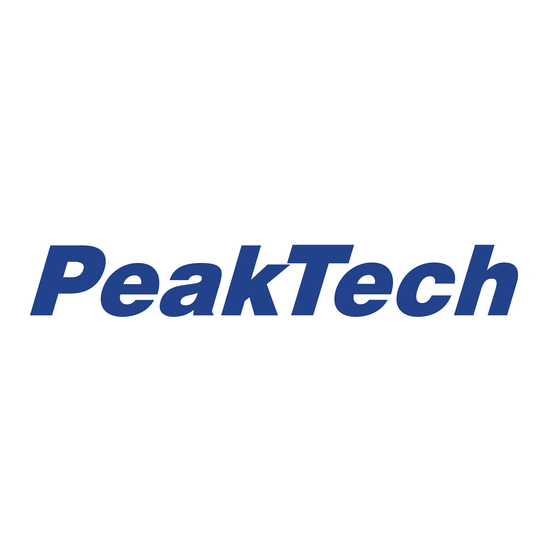 PeakTech 6120 Manuel D'utilisation