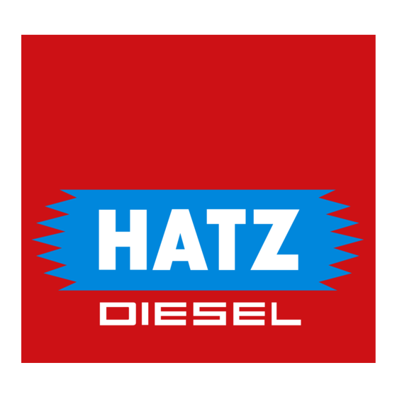 Hatz Diesel 1D41 Notice