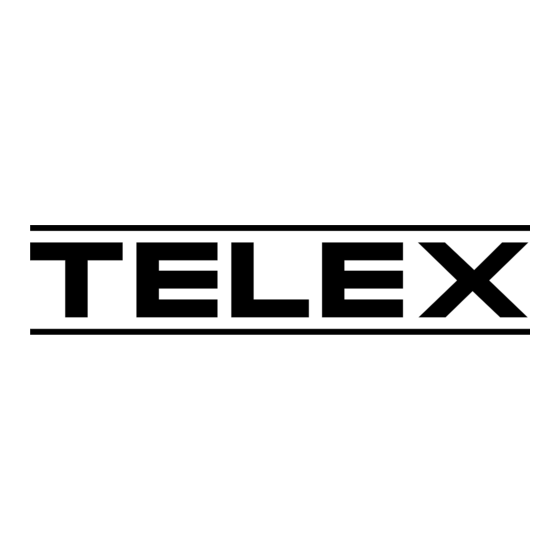 Telex RadioCom BTR-700 Manuel Utilisateur