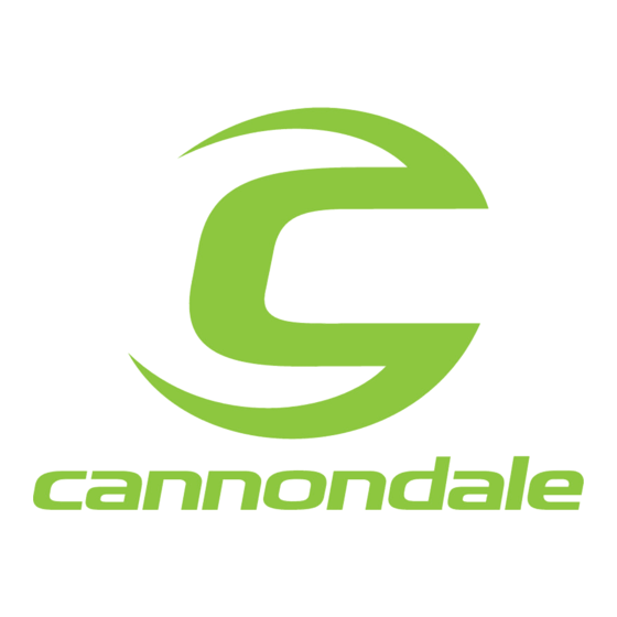 Cannondale Tesoro Neo X Speed Supplément Au Manuel De L'utilisateur