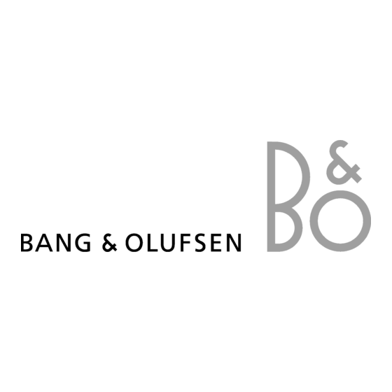 Bang & Olufsen BeoVision 4 Manuel
