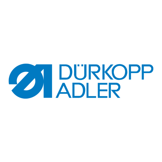 Duerkopp Adler 510 Instructions De Service