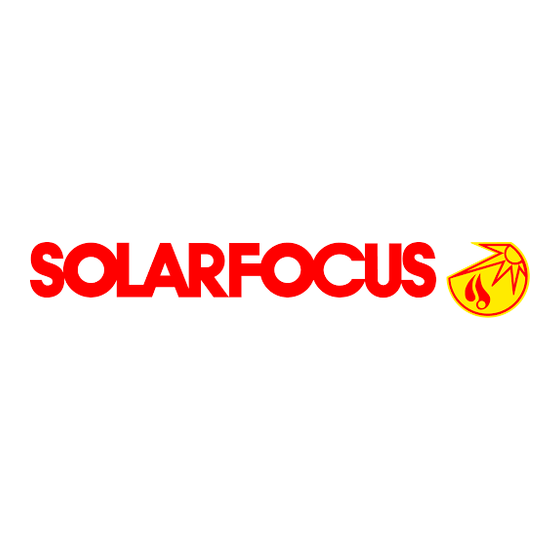 SOLARFOCUS octo plus Notice De Montage