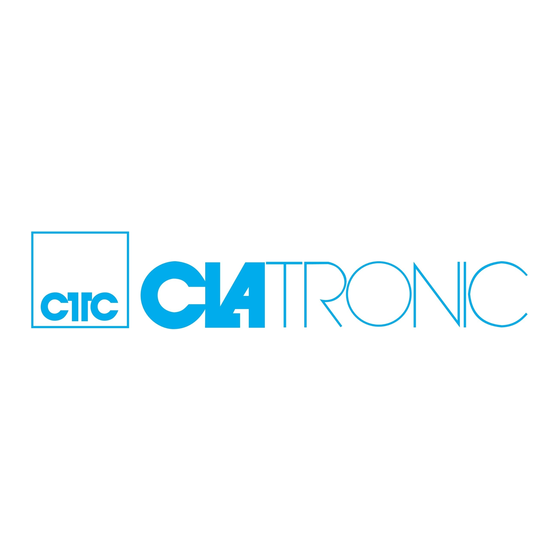 Clatronic HC 2847 Mode D'emploi