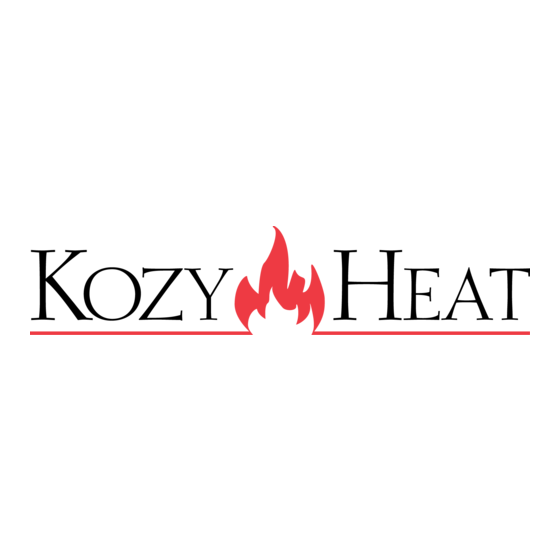 kozy heat ROOSEVELT 34 BW Manuel D'installation Et D'utilisation